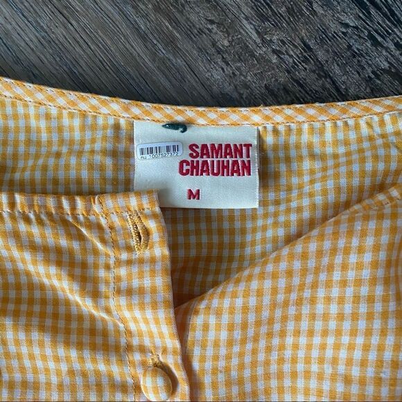 NWT Anthropologie Amabella Embroidered Tangerine Blouse medium - Picture 5 of 8